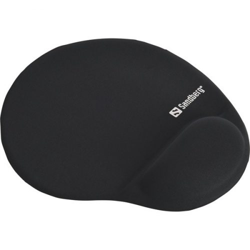 Sandberg egérpad - gel mousepad with wrist rest (zselés csuklótámasszal; fekete)