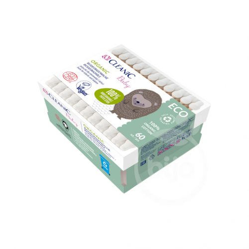 Cleanic baby eco organic biológiailag lebomló fültisztító 60 db