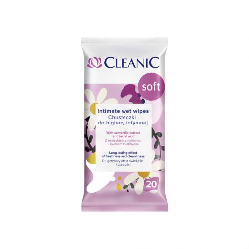 Cleanic intim törlőkendő - soft 20db