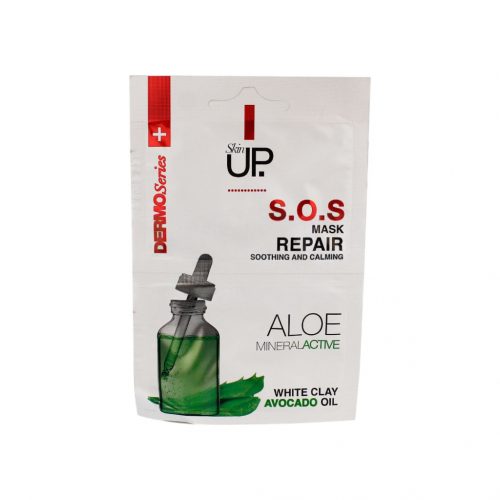 Skin up s.o.s. Repair erős bőrnyugtató gyulladáscsökkentő arcmaszk érzékeny arcbőrre 2x5ml