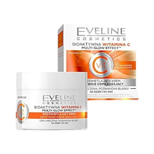 Eveline nature line bioactive c-vitamin tartalmú bőrmegújító nappali és éjszakai arckrém 50 ml