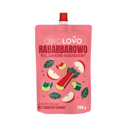 Owolovo gyümölcspüré alma-rebarbara 200g