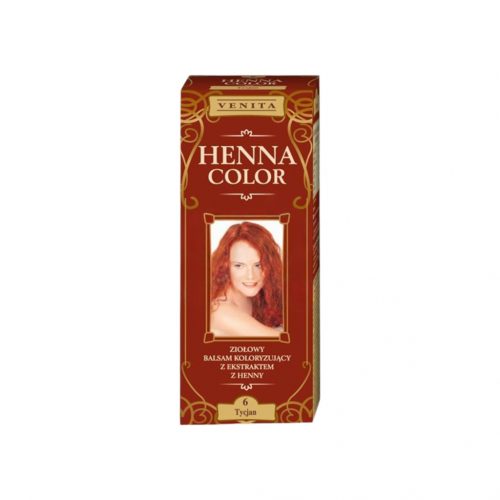 Henna color színező hajbalzsam nr 6 tizian 75 ml