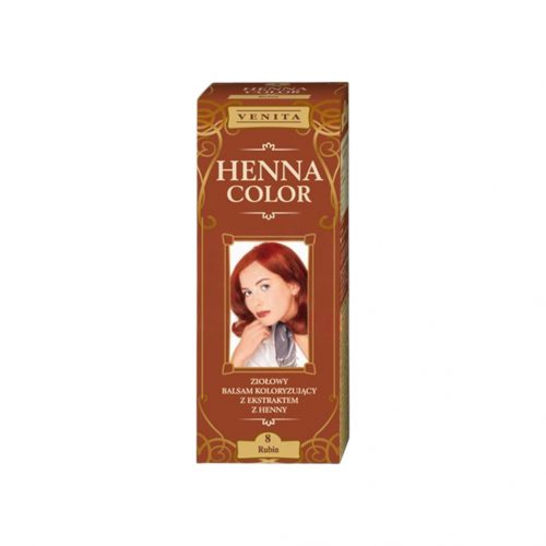 Henna color színező hajbalzsam nr 8 rubin 75 ml