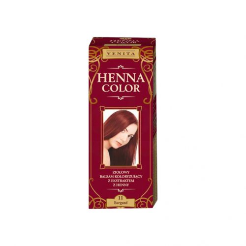 Henna color színező hajbalzsam nr 11 burgundi 75 ml