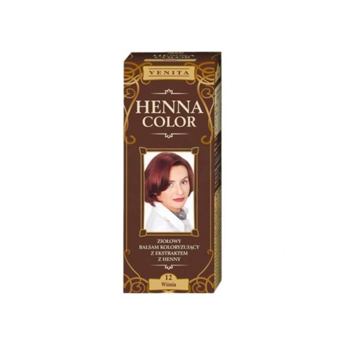 Henna color színező hajbalzsam nr 12 meggyvörös 75 ml