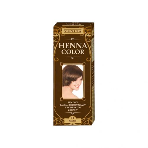 Henna color színező hajbalzsam nr 14 gesztenyebarna 75 ml