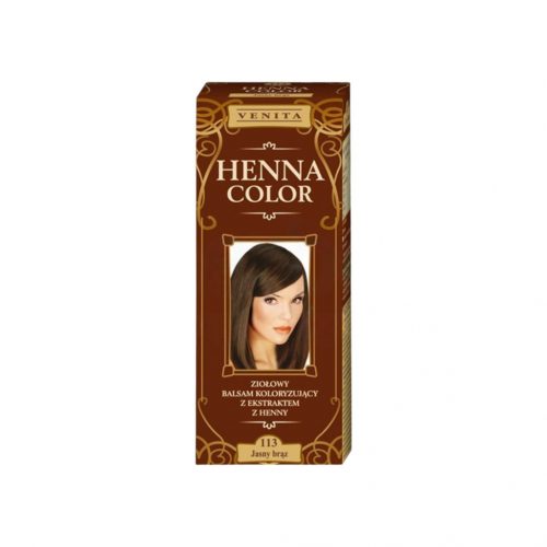 Henna color színező hajbalzsam nr 113 világosbarna 75 ml