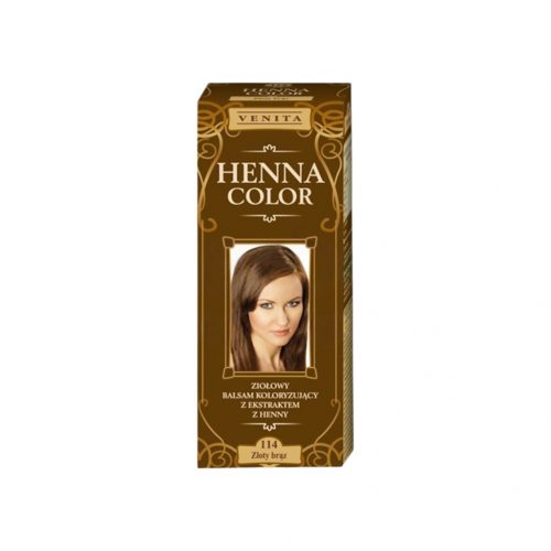 Henna color színező hajbalzsam nr 114 aranybarna 75 ml