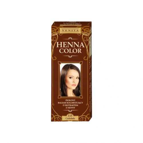 Henna color színező hajbalzsam nr 115 csokoládé barna 75 ml