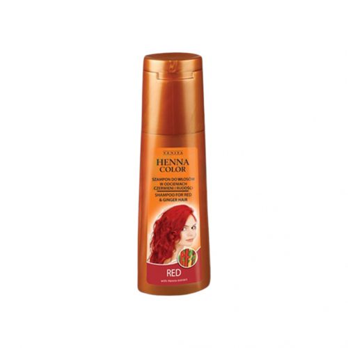 Henna color hajsampon gyógynövényes piros és vörös hajra 250ml