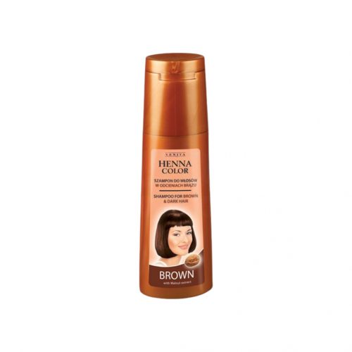 Henna color hajsampon gyógynövényes barna és vörös hajra 250ml