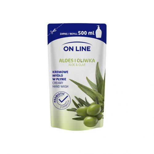 On line folyékony krémszappan utántöltő aloe vera és olíva 500 ml