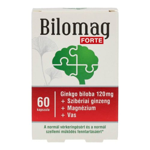 Bilomag plus 110mg gingko biloba kivonatot tartalmazó étrend-kiegészítő kapszula 90+30db 120 db