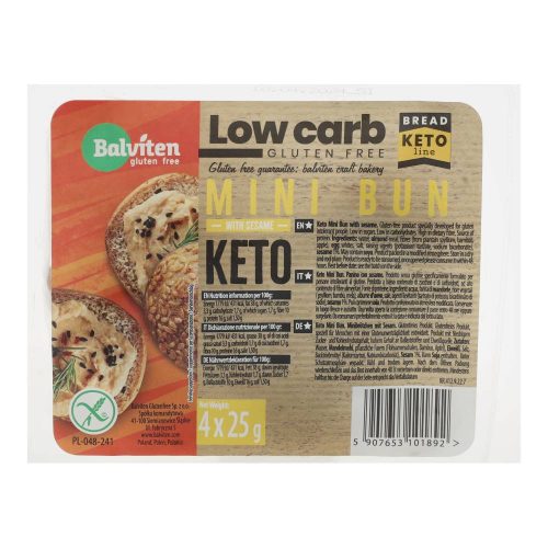 Balviten gluténmentes keto low carb mini buci 4x25g 100 g