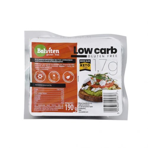 Balviten gluténmentes low carb szénhidrátcsökkentett kenyér 190g