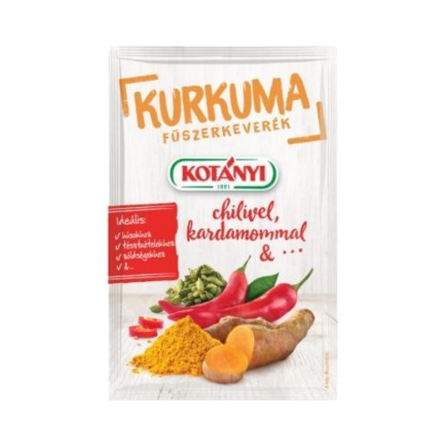 Kotányi kurkuma chili-kardamom fűszerkeverék 25g