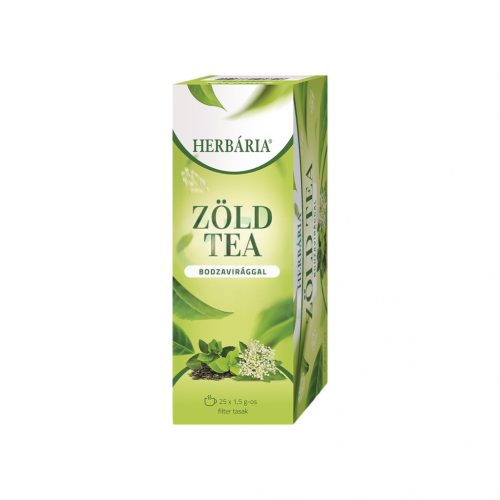 Herbária zöld tea-bodza