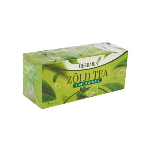 Herbária zöld tea lime ízesítéssel 25db