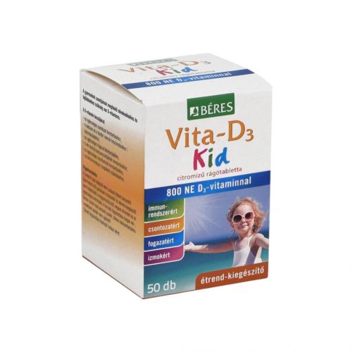 Béres vita-d3 kid 800 ne rágótabletta 50db