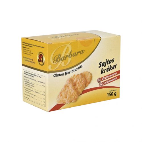 Gluténmentes barbara kréker sajtos 150g