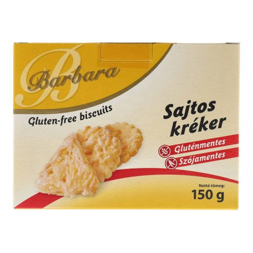 Barbara gluténmentes kréker sajtos 150 g