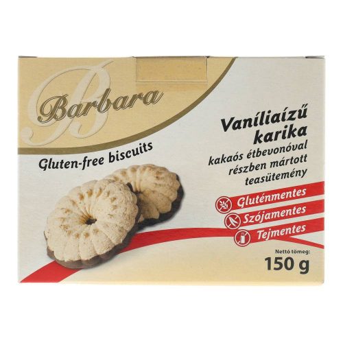 Barbara gluténmentes vaníliás karika 150g