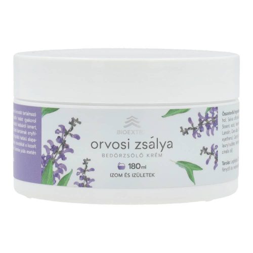 Bioextra orvosi zsálya bedörzsölő krém 180 ml