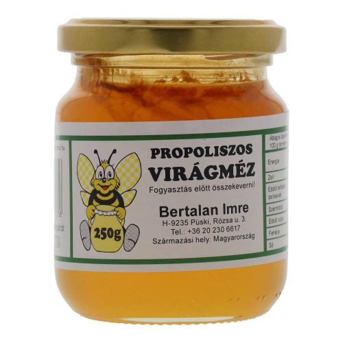 Bertalan propoliszos virágméz 250g