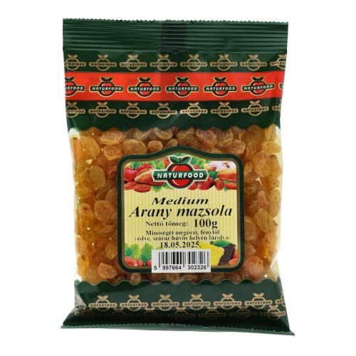 Naturfood mazsola arany 100g