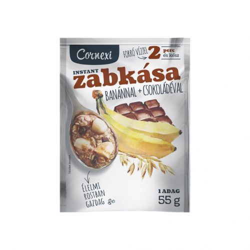 Cornexi zabkása banánnal, csokival 55 g