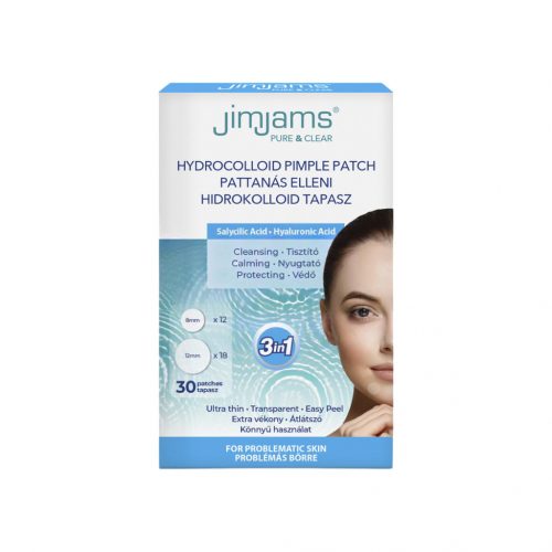 Jimjams pure & clear hidrokolloid pattanástapasz bha+ha 30 db