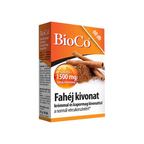 Bioco fahéj kivonat tabletta 60 db