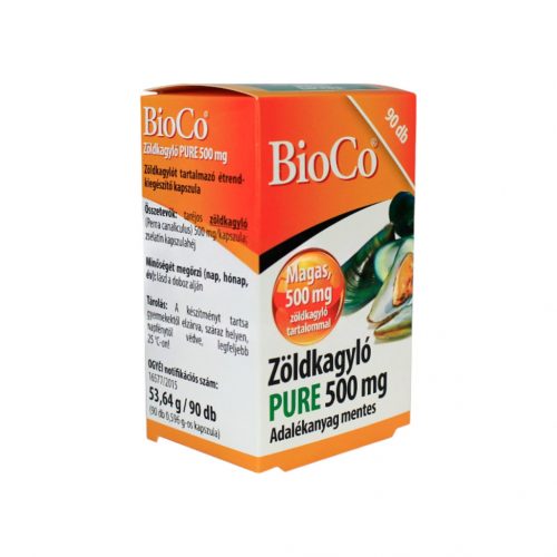 Bioco zöldkagyló pure 500 mg kapszula 90 db