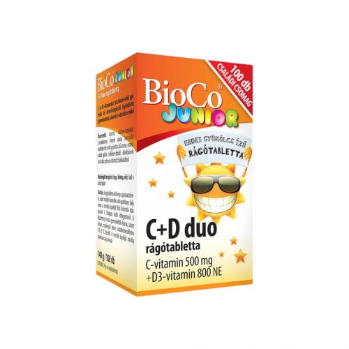 Bioco c+d duo junior rágótabletta 100 db