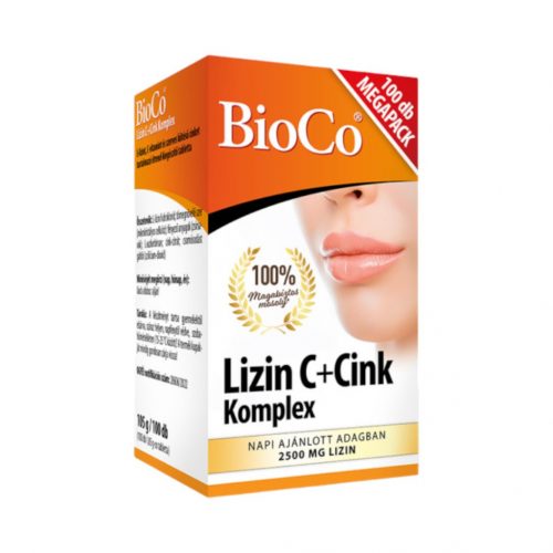 Bioco lizin c+cink komplex megapack tabletta 100 db