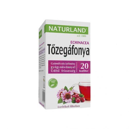 Naturland gyümölcstea tőzegáfonya-echinacea 20x2g 40g