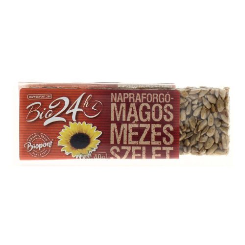 Biopont bio mézes szelet napraforgós 40g