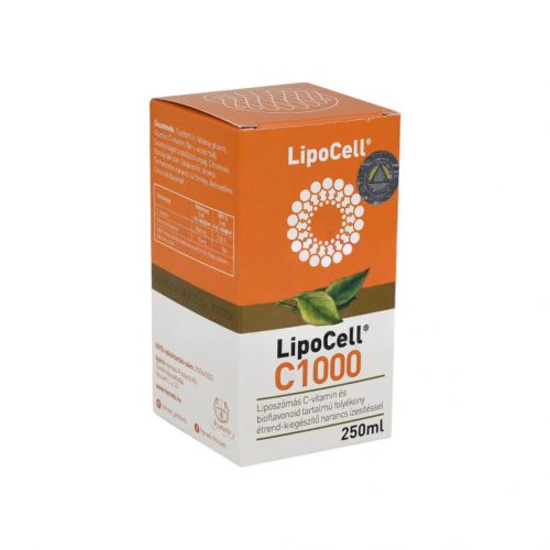 Lipocell c1000 liposzómás c-vitamin és bioflavonoid tartalmú folyékony étrend-kiegészítő narancs ízesítéssel 250 ml