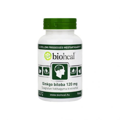 Bioheal ginkgo biloba 120 mg+fokhagyma kivonat 70 db