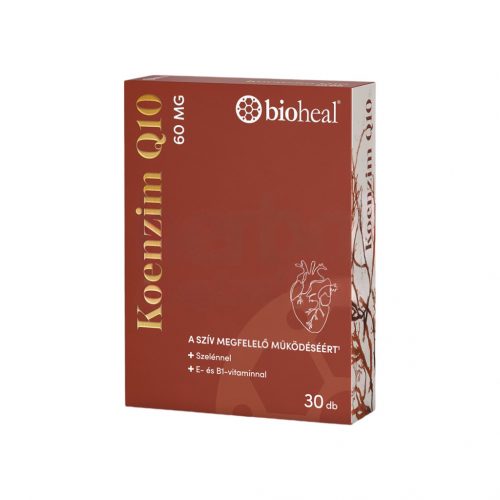 Bioheal koenzim q10 60mg szelénnel e-vitaminal és b1-vitaminnal 30db