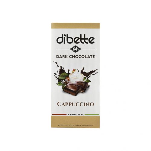 Diabette choco ét cappuccino 64% fruktózzal 80g