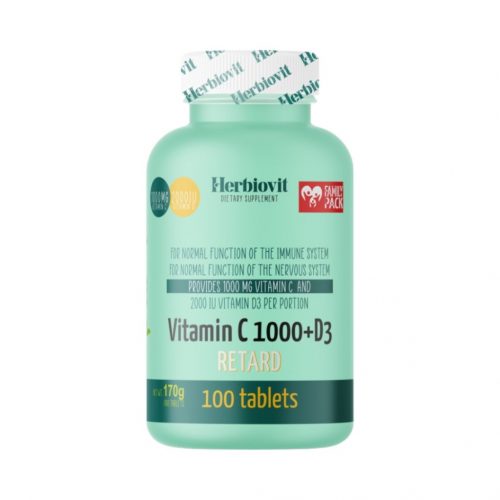 Herbiovit vitamin c1000+d3 retard tabletta 100 db