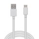 Delight kábel - usb-c töltőkábel (usb-c apa be-/kimenet; 1m, fehér)