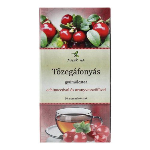 Mecsek gyümölcstea tőzegáfonyás 20x2g 40 g