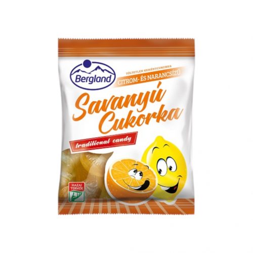 Bergland savanyú cukor citrom-narancs 70g