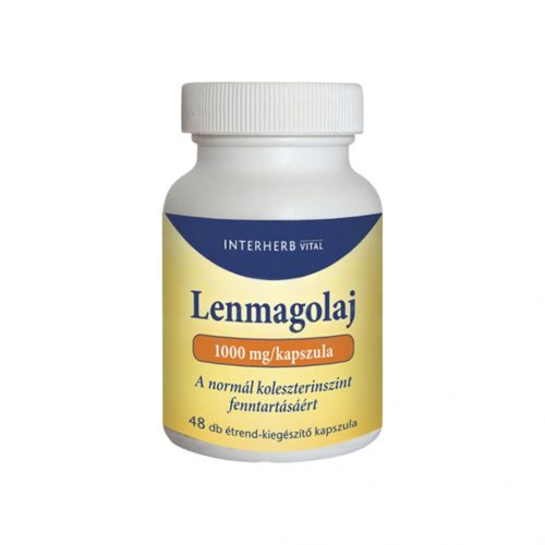 Interherb lenmagolaj 1000mg kapszula 48 db