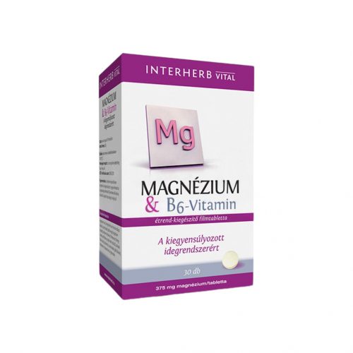 Interherb magnézium 375 mg + b6-vitamin