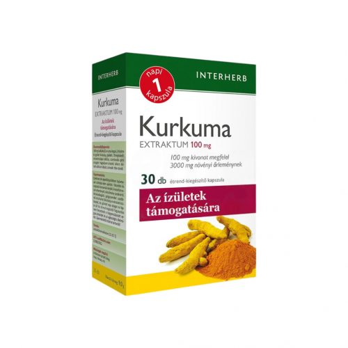 Interherb napi 1 kurkuma extraktum 100mg kapszula 30db