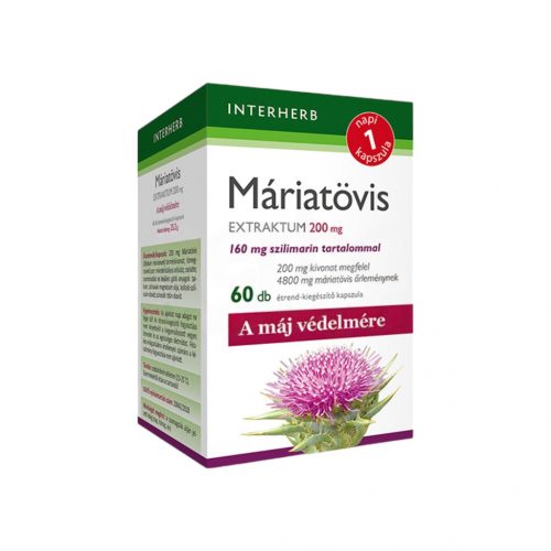 Interherb napi1 máriatövis extraktum 200 mg kapszula 60db